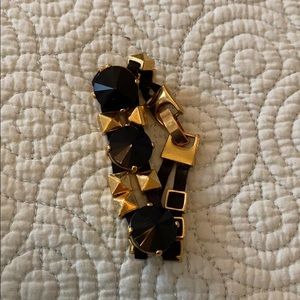 Black and gold studded bracelet